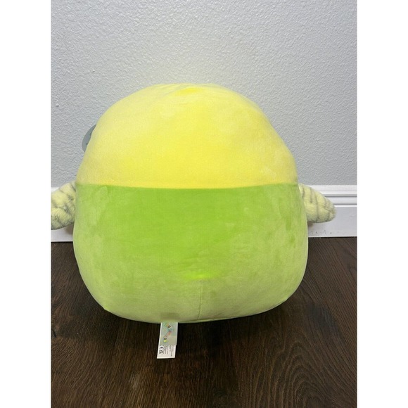 16” Nellie Parakeet Green Yellow Bird 2023 Squishmallow Plush Toy Summer Parrot - Picture 3 of 7